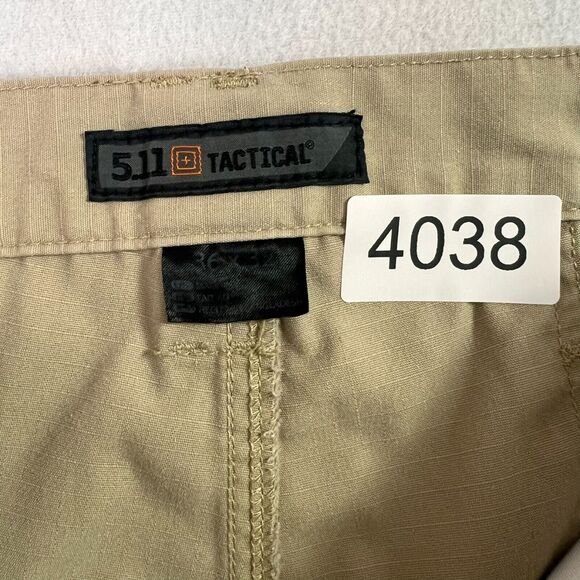 511 Tactical Pants Mens 36 Beige Cargo Paratrooper Gorpcore Straight Leg Ripstop - Picture 9 of 14